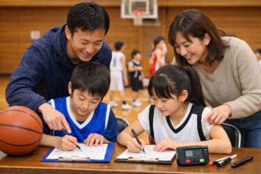 ミニバス スコア係 TO席 保護者